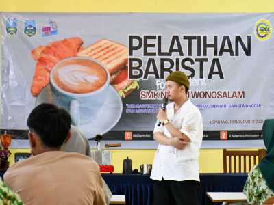 BKK SMK Negeri Wonosalam Gelar "Pelatihan Barista for Student", Cetak Generasi Unggul dan Terampil